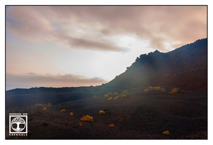 Sonnenuntergang Berge, La Palma, Fuencaliente, Vulkan, Vulkanlandschaft