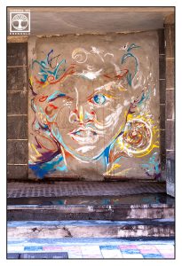 Tazacorte, Graffiti, Graffiti Gesicht, La Palma