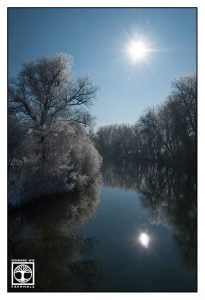 Loisach, Loisach Winter, Fluss Winter, Bäume Schnee, Bäume Frost, Winter Bäume, Reflexion Wasser, Reflexion Fluss, Spiegelung Wasser, Spiegelung Fluss
