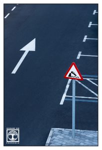abstract photo, abstract photography, lines photography, traffic sign, tazacorte, la palma, point line area photography