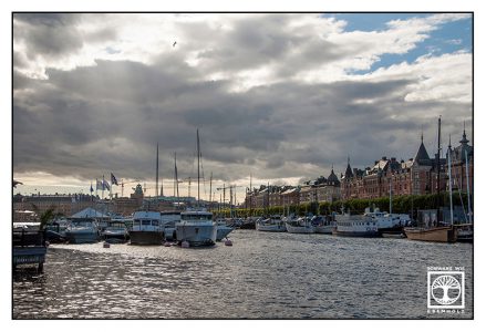 Stockholm, Stockholm Hafen, Wolken Licht