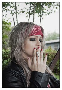 rocker girl photoshoot, rock photoshoot, grunge photoshoot, smoking photoshoot, cigarette photoshoot
