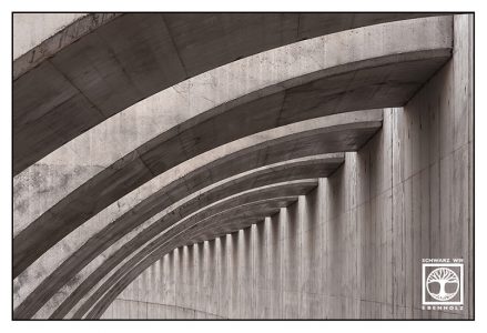 tunnel black and white, abstract photo, abstract photography, pillars, la palma, tazacorte, , point line area photography