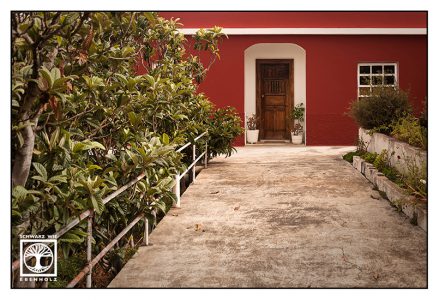 red building, red house, la palma