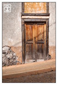 wooden door, old wooden door, brown wooden door, La Palma, Santo Domingo, Garafia