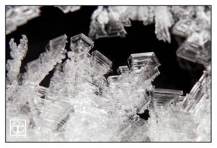 ice crystals, ice crystals macro