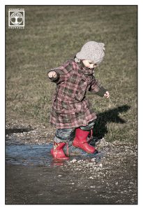 child puddle, little girl puddle, little girl rain