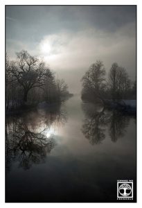 Loisach, River loisach, river winter, reflections river, reflections water, kochel, germany, bavaria