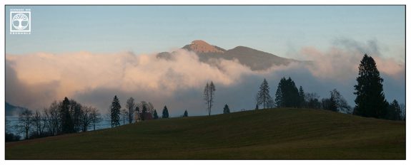 Walchensee, Berge Wolken, Alpen