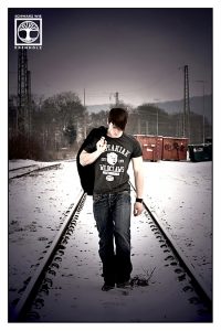 vintage photoshoot, james dean photoshoot, retro photoshoot, Tübingen, train photoshoot, railroad photoshoot