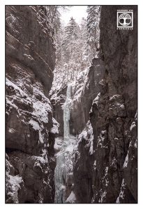 Wasserfall Winter, gefrorener wasserfall, Partnachklamm