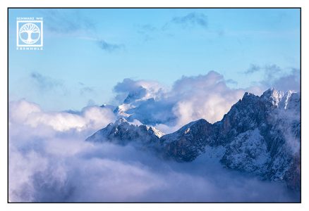 Zugspitze, Berge Winter, verschneite berge, berge panorama, Alpen, Bayern, Zugspitzland