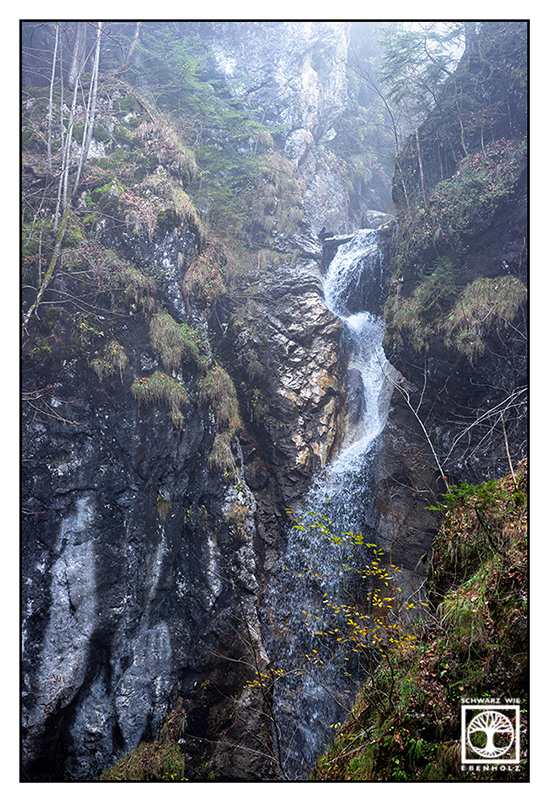 Kochel waterfall, Kochel, waterfall, Lainbach waterfalls, waterfall fog, waterfall autumn