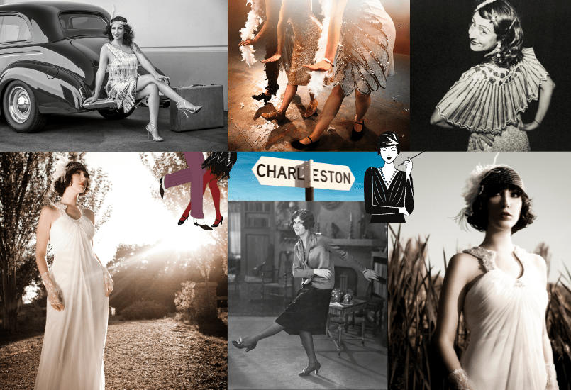 Vintage Fotoshooting 1920er Jahre: Beispiele für den Charleston Look und die Flapper Girls