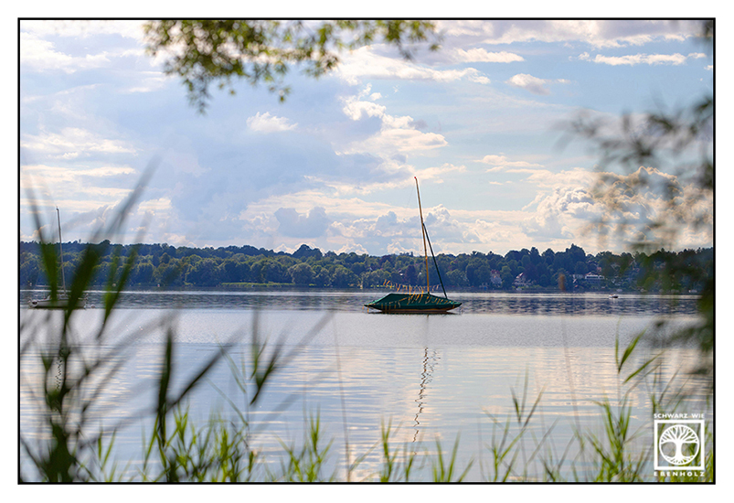 Ammersee, sailing boat, boat lake