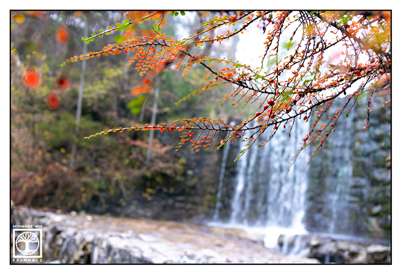 Wasserfall Herbst, Lainbachfälle, Lainbach Wasserfall, Kochel, Wasserfall Kochel