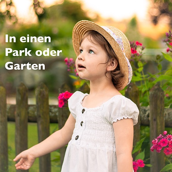 Kindershooting Menü: Hier klicken, um zu den Kinder Fotoshootings im Park und Garten zu gelangen!