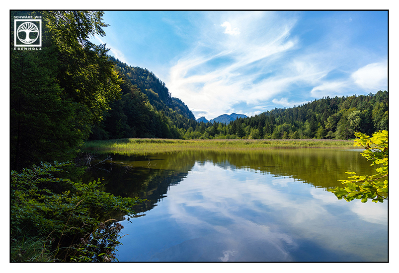 Obersee, Füssen, Bergsee, Bayern, Bayernliebe, Reflexion Wasser, Reflexion See, Spiegelung See, Spiegelung Wasser