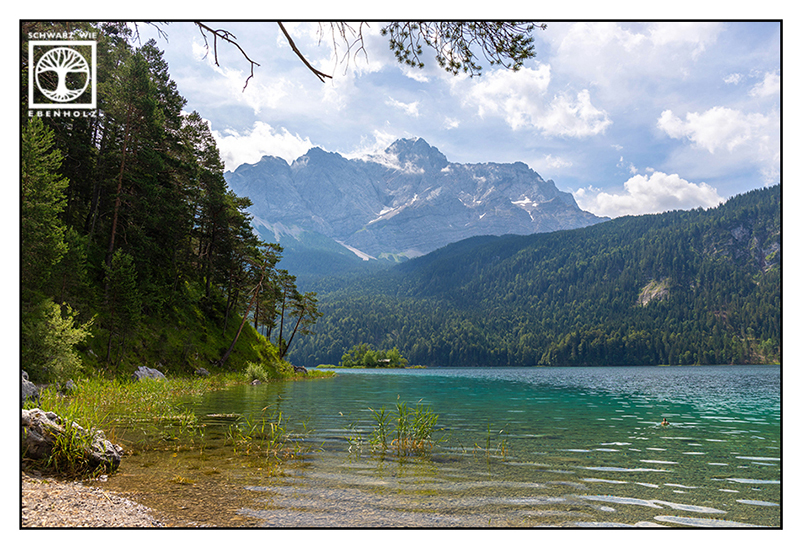 Eibsee, mountain lake, lake, mountains, Bavaria