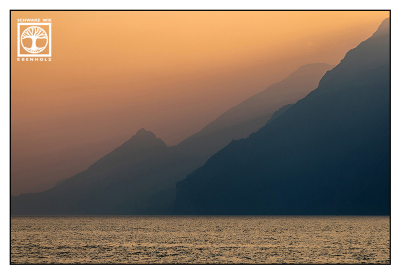Italia, Italien, Lago di Garda, Gardasee, Sonnenuntergang Gardasee