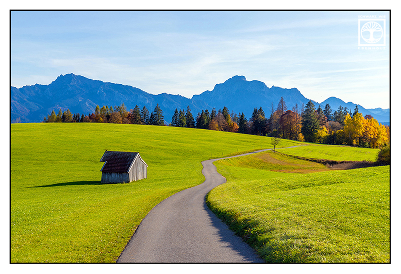 rural photography, rural countryside, rural scenery, autumn fields, Bavaria, mountains autumn, alps autumn