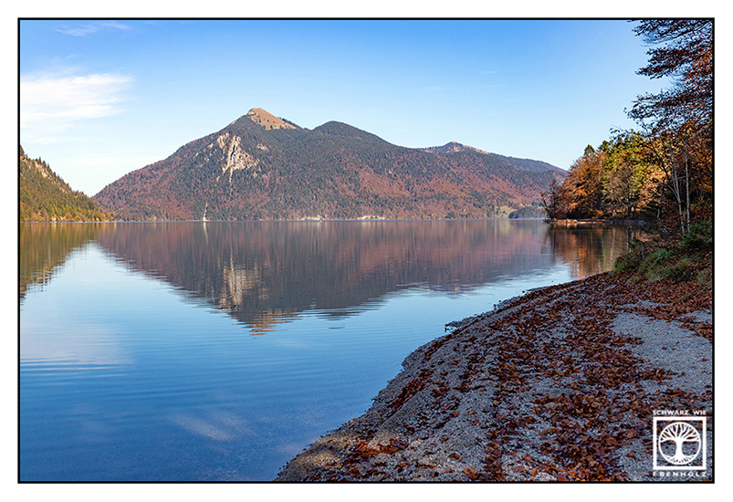 autumn lake, Walchensee, Walchensee autumn, reflections lake, reflection water, mountain reflections